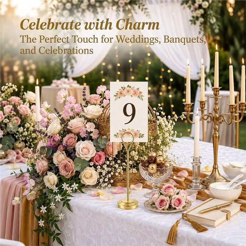 [A92P!】 Sturdy Photo Picture H - đánh giá và giá Table Number Gold