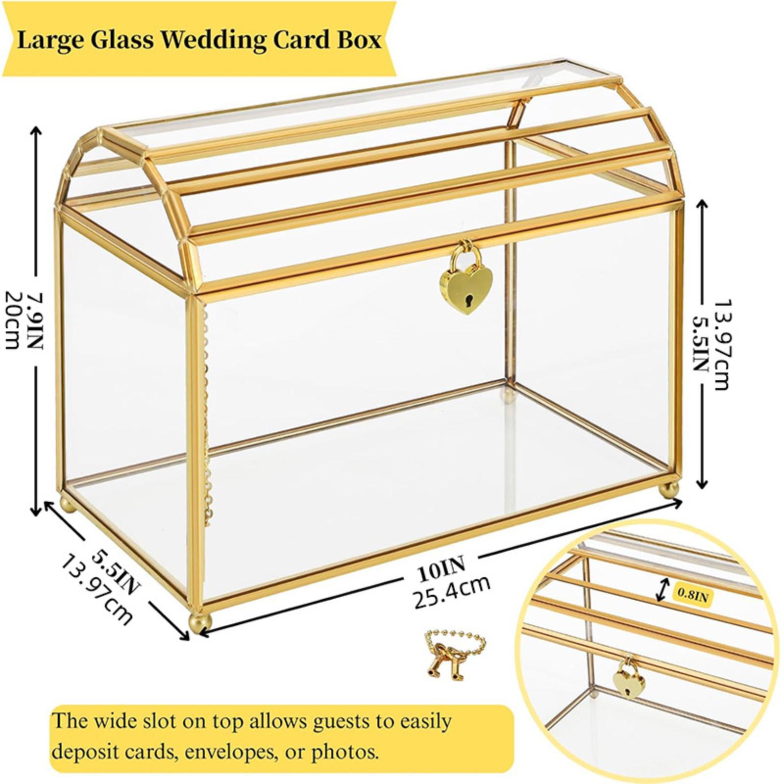 Glass Wedding Card Box Portabl - đánh giá và giá Wedding Card Box