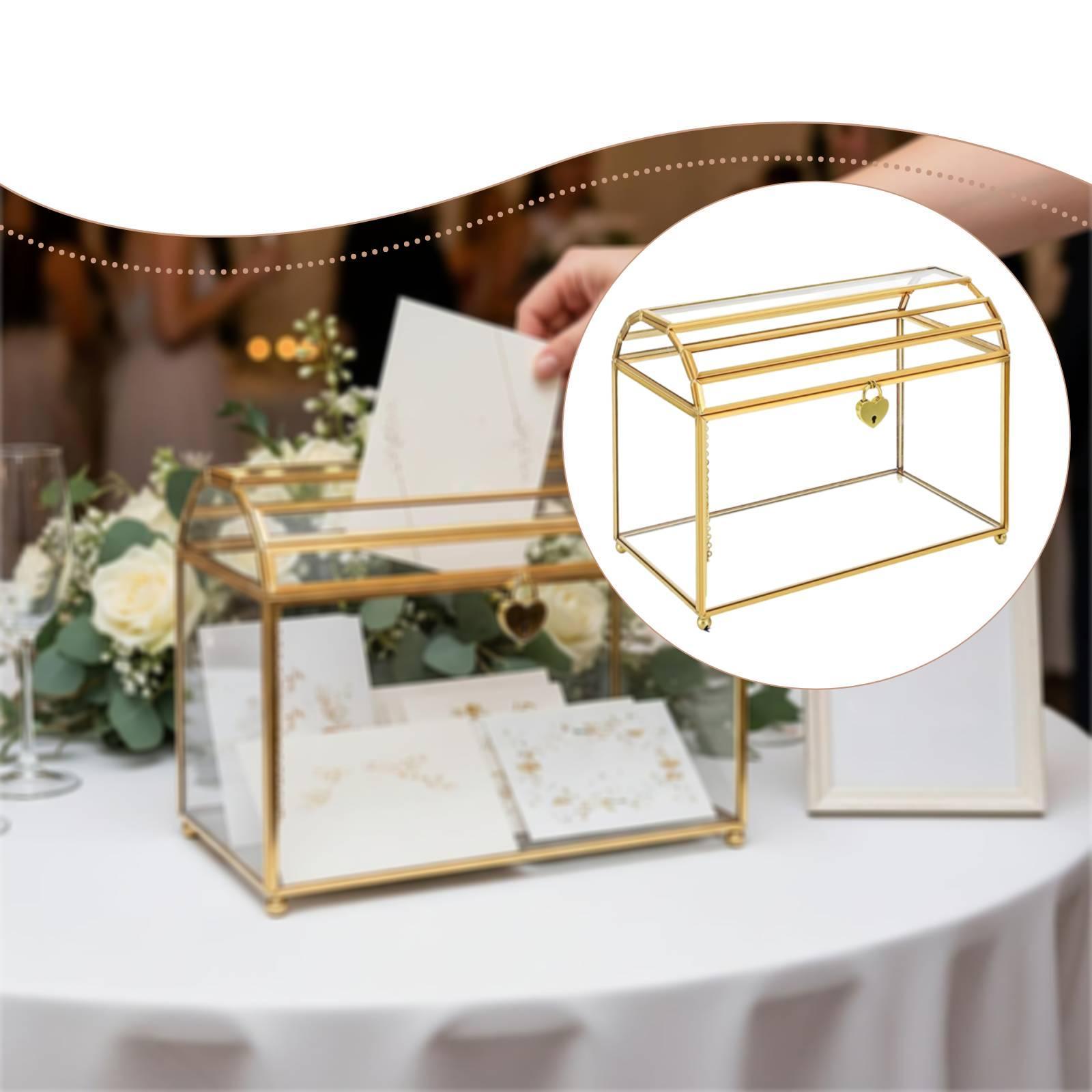 Glass Wedding Card Box Portabl - đánh giá và giá Wedding Card Box