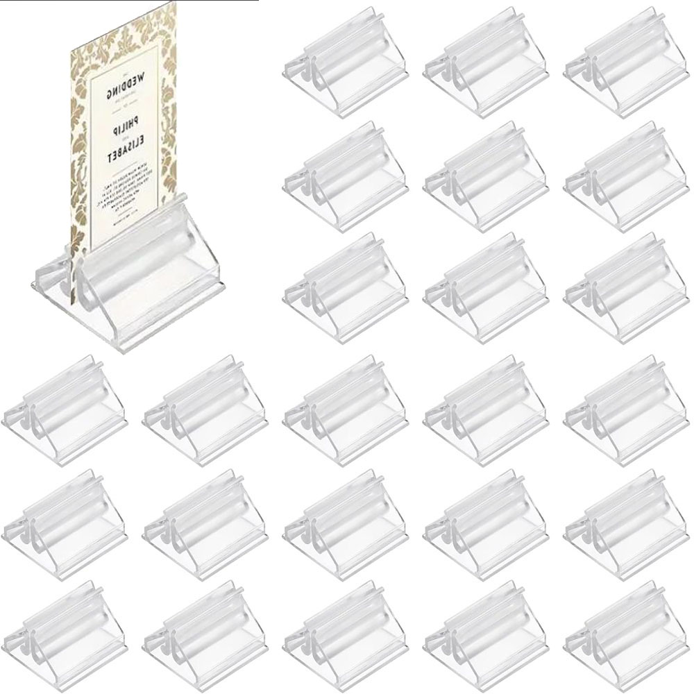 12/24/48Pcs Mini Clear Stands  - đánh giá và giá Table Number Gold